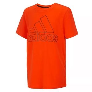 adidas Boys Go-To Logo Performance Tee Shirt